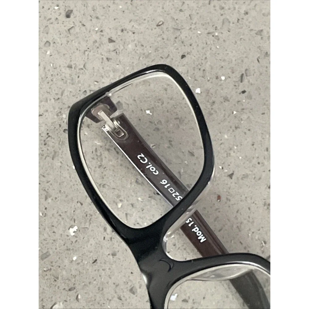 Amelia E Eve Mod. 15AE2P Eyeglasses Frames ONLY 52-16 Col. C2 Black Italy